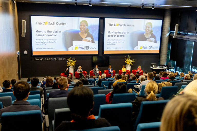 Panel discussion at the 2023 Daffodil Centre Symposium